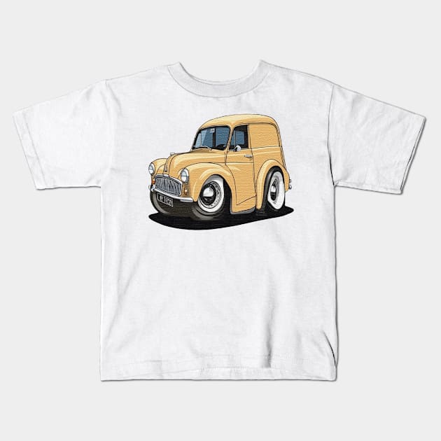 cartoon Morris 1000 Van Kids T-Shirt by JnS Merch Store